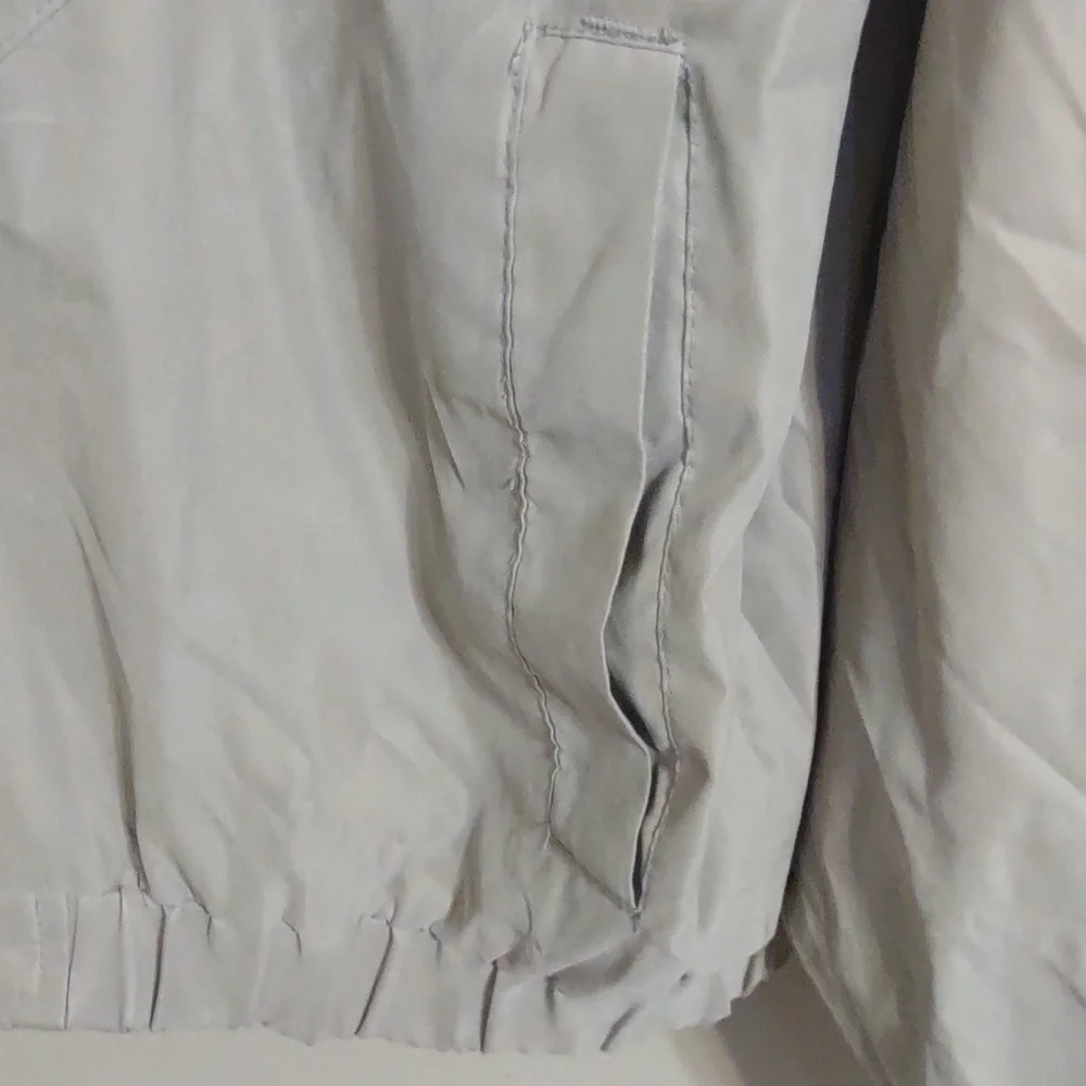 Aberdeen Harrington Style Mens L Beige Windbreaker Bomber Casual Jacket - Picture 7 of 14